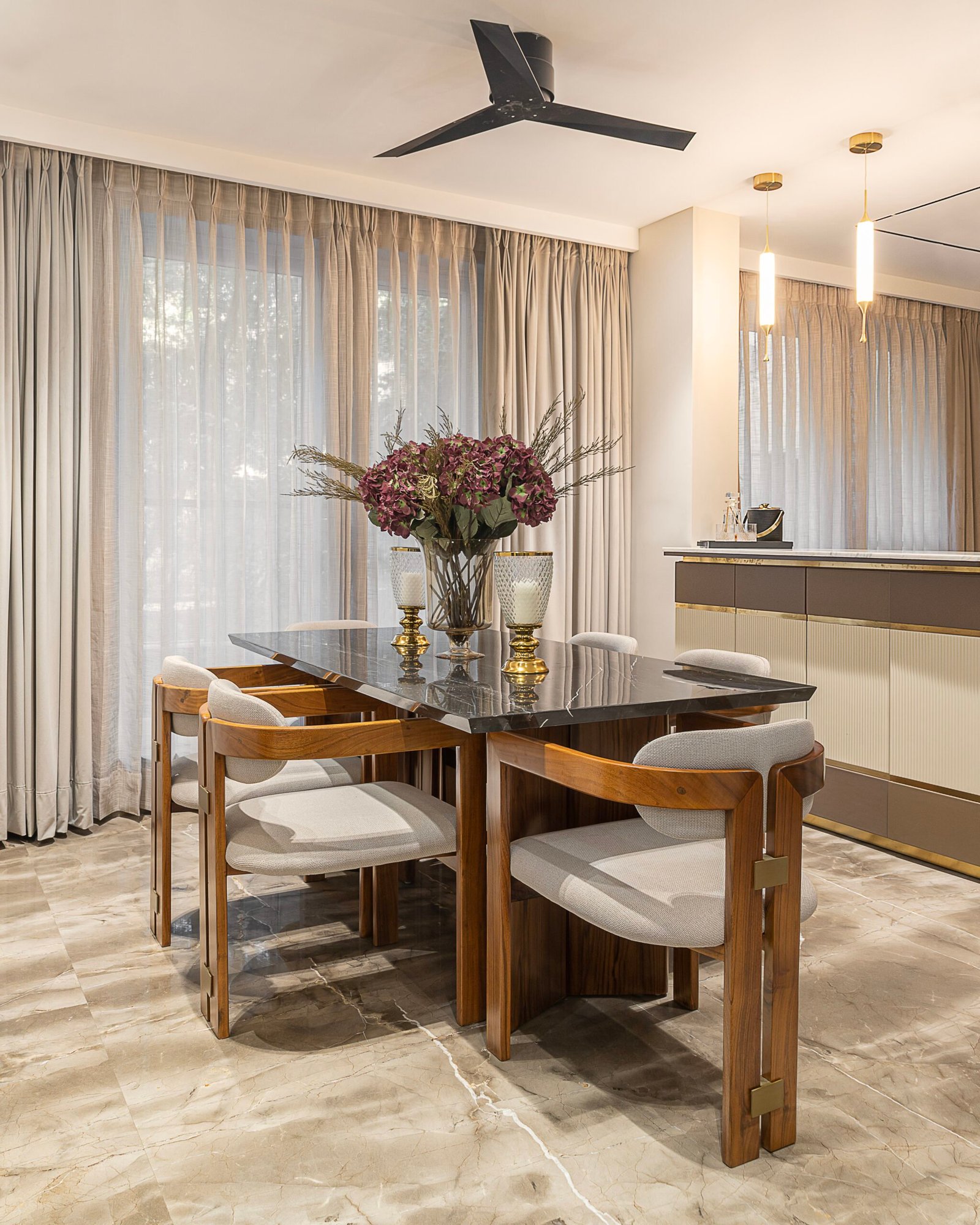 Residential interior featuring considered furniture arrangements by Sculpt Design Studio